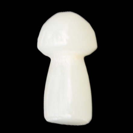 Clear Yellow Calcite mushroom 26-31mm 10-11g in sunlight - Rocks and Things Store