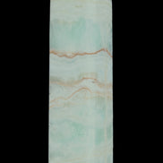 Pistachio Calcite obelisk 131*37*30mm 324g in sunlight - Rocks and Things Store