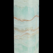 Pistachio Calcite obelisk 131*37*30mm 324g in sunlight - Rocks and Things Store