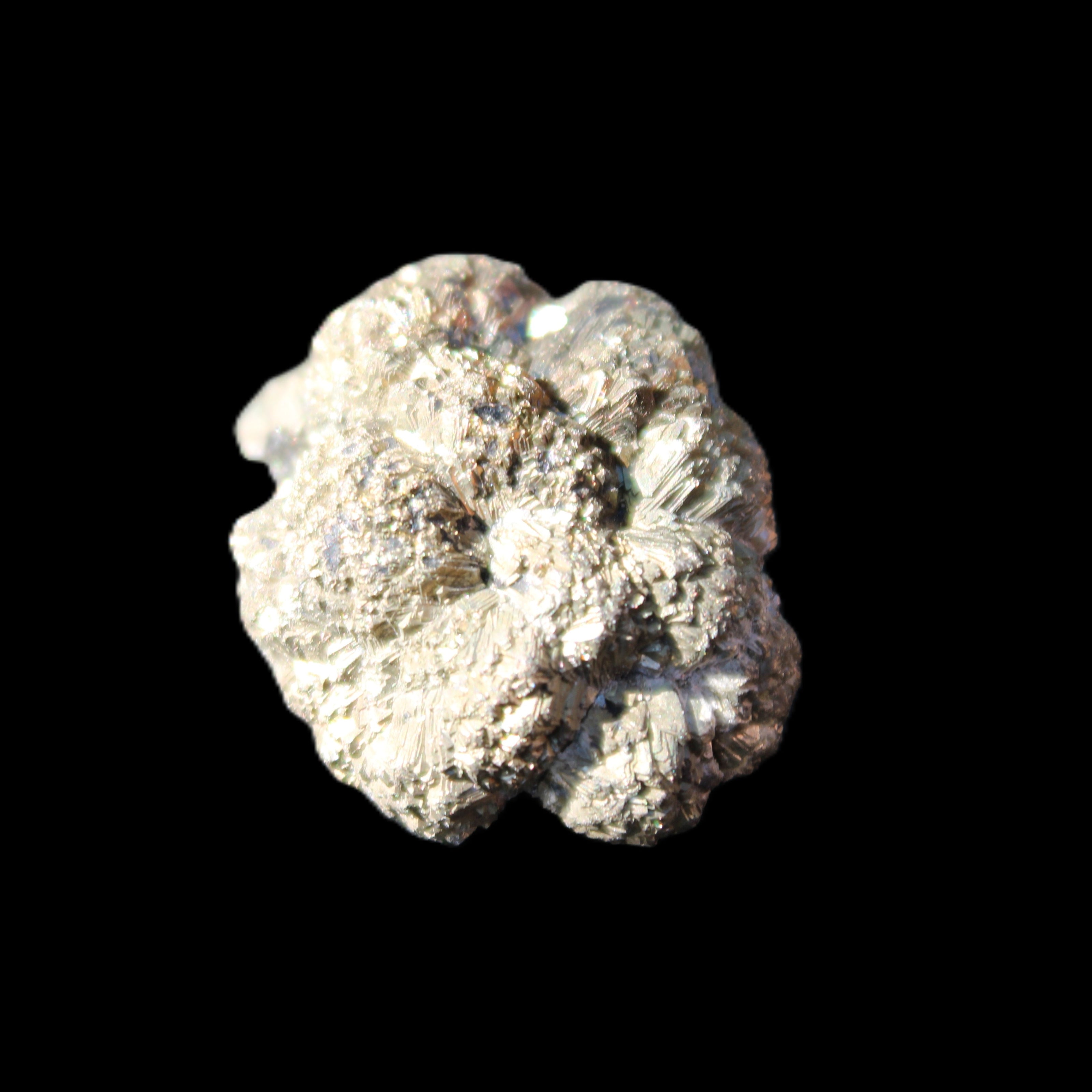 Chalcopyrite cluster from Pakistan 28*22*13mm 17g in sunlight - Rocks and Things Store