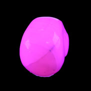 Mangano Calcite skull 31*47*40mm 87g in UV light - Rocks and Things Store