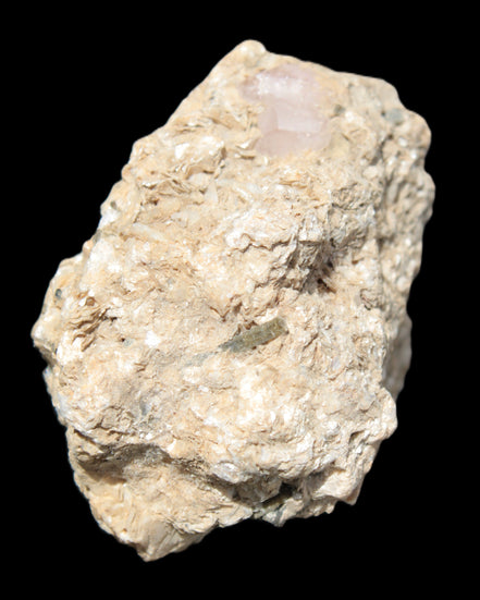 Pink Topaz with Green Tourmaline in Muscovite/Feldspar matrix 99.5g in sunshine - Rocks and Things Store