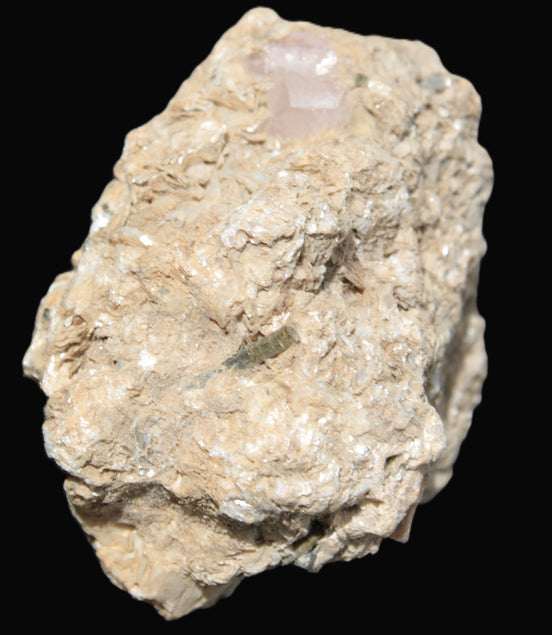 Pink Topaz with Green Tourmaline in Muscovite/Feldspar matrix 99.5g Rocks and Things