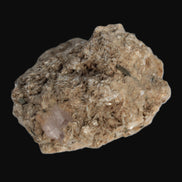 Pink Topaz with Green Tourmaline in Muscovite/Feldspar matrix 99.5g in LED light  - Rocks and Things Store