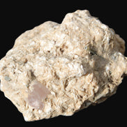 Pink Topaz with Green Tourmaline in Muscovite/Feldspar matrix 99.5g in sunlight  - Rocks and Things Store