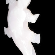 Mangano Calcite hand-carved crocodile 837g Rocks and Things Store