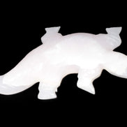 Mangano Calcite hand-carved crocodile 837g Rocks and Things Store
