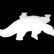 Mangano Calcite hand-carved crocodile 837g Rocks and Things Store