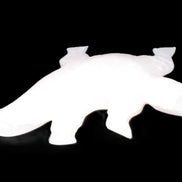 Mangano Calcite hand-carved crocodile 837g Rocks and Things Store