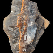 Blue cubic Fluorite double-sided cluster from Pakistan 73mm 164.9g in sunlight - Rocks and Things Store