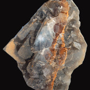 Blue cubic Fluorite double-sided cluster from Pakistan 73mm 164.9g in sunlight - Rocks and Things Store