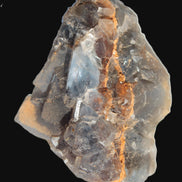 Blue cubic Fluorite double-sided cluster from Pakistan 73mm 164.9g in sunlight - Rocks and Things Store