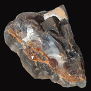 Blue cubic Fluorite double-sided cluster from Pakistan 73mm 164.9g in sunlight - Rocks and Things Store