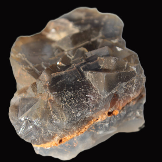 Blue cubic Fluorite double-sided cluster from Pakistan 73mm 164.9g in sunlight - Rocks and Things Store