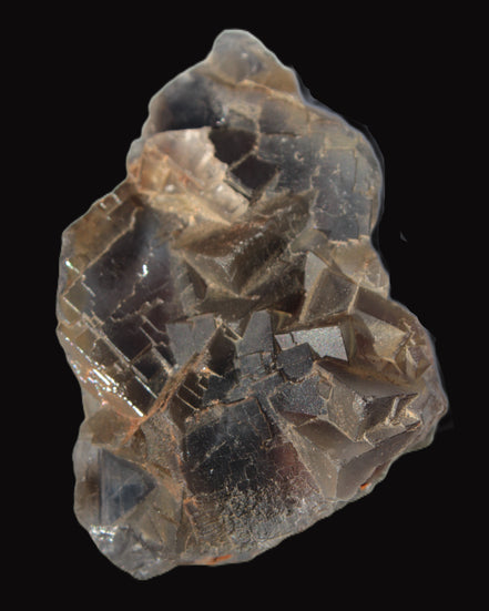 Blue cubic Fluorite double-sided cluster from Pakistan 73mm 164.9g in sunlight - Rocks and Things Store