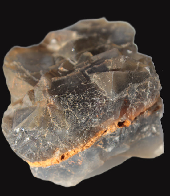 Blue cubic Fluorite double-sided cluster from Pakistan 73mm 164.9g in sunlight - Rocks and Things Store