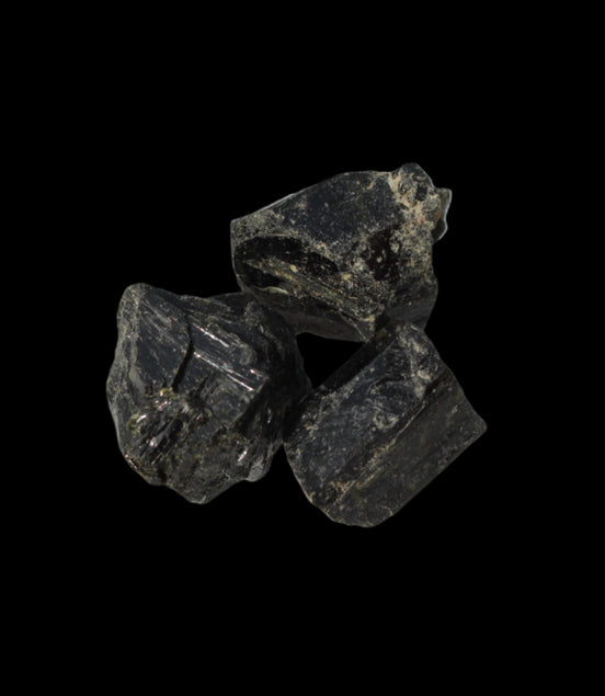 Epidote 3 crystals 58.8ct 11.7g in sunlight - Rocks and Things Store
