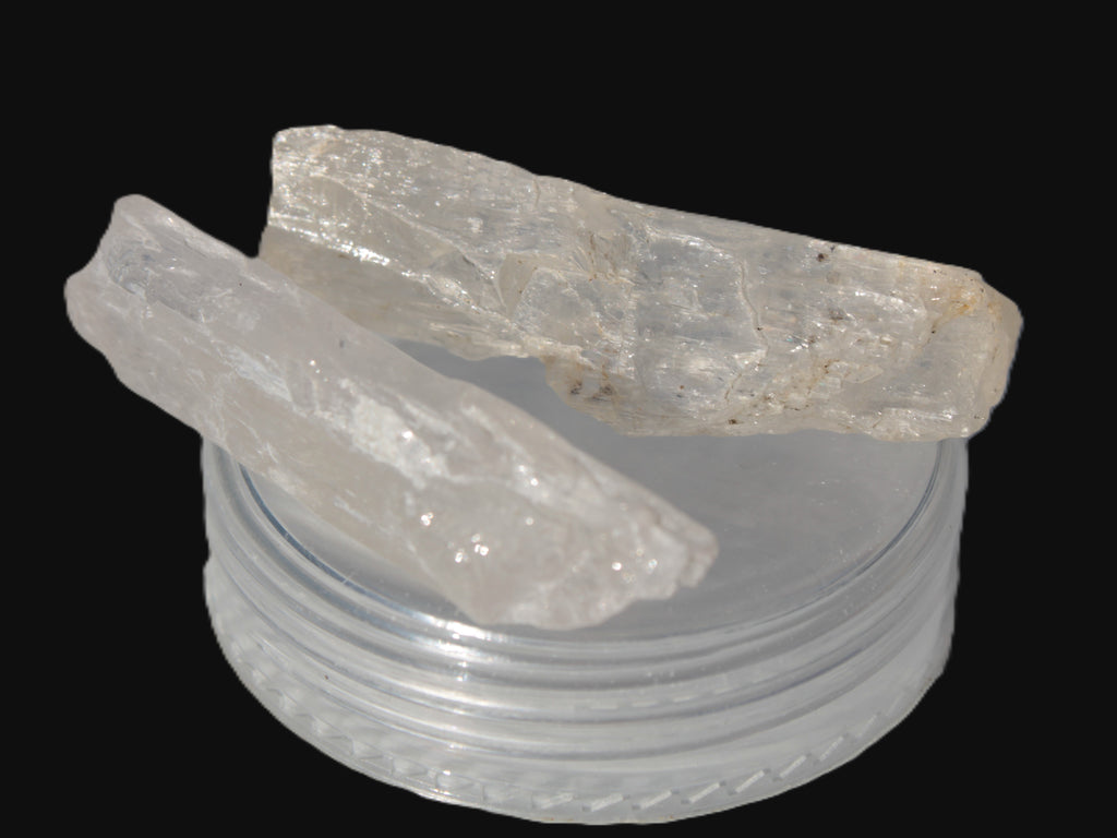 Clear Kunzite 2 crystals from Afghanistan 64.2ct 12.8g Rocks and Things