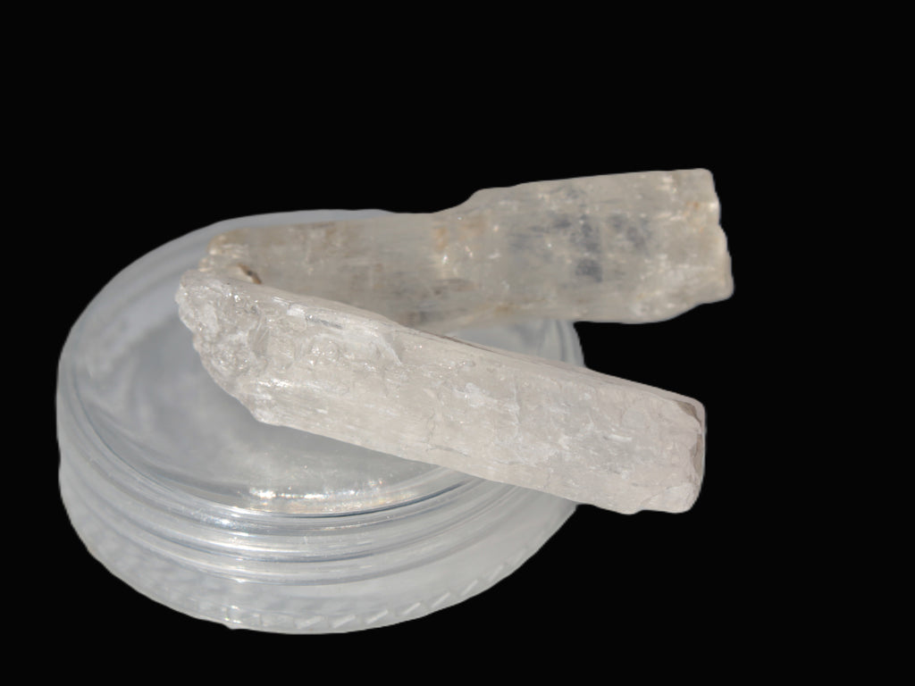 Clear Kunzite 2 crystals from Afghanistan 64.2ct 12.8g Rocks and Things
