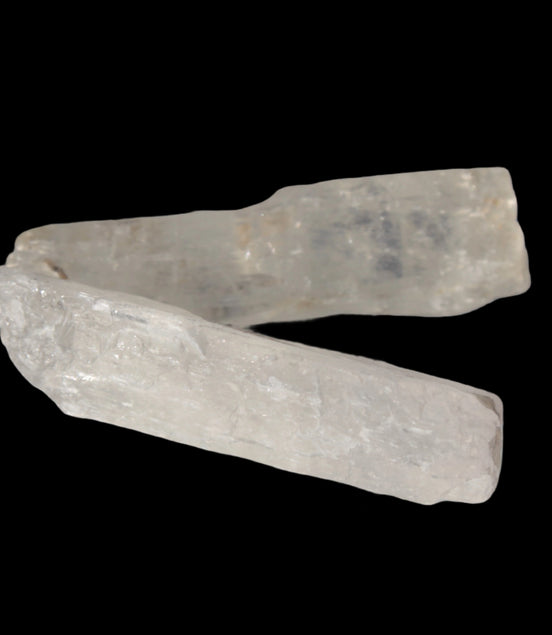 Clear Kunzite 2 crystals from Afghanistan 64.2ct 12.8g in sunshine - Rocks and Things Store