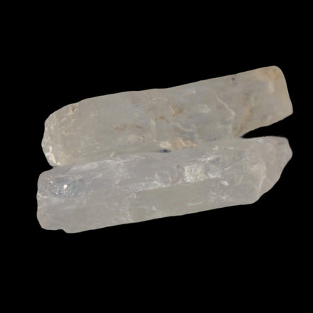 Clear Kunzite 2 crystals from Afghanistan 64.2ct 12.8g in sunshine - Rocks and Things Store