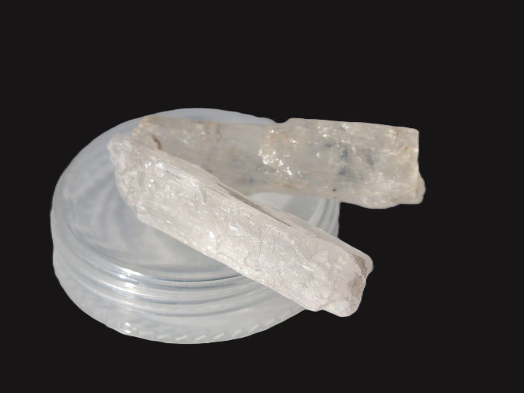 Clear Kunzite 2 crystals from Afghanistan 64.2ct 12.8g Rocks and Things
