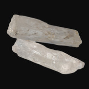 Clear Kunzite 2 crystals from Afghanistan 64.2ct 12.8g in sunshine - Rocks and Things Store