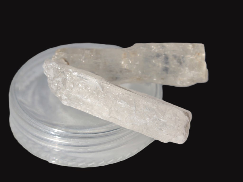 Clear Kunzite 2 crystals from Afghanistan 64.2ct 12.8g Rocks and Things