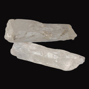 Clear Kunzite 2 crystals from Afghanistan 64.2ct 12.8g in sunshine - Rocks and Things Store