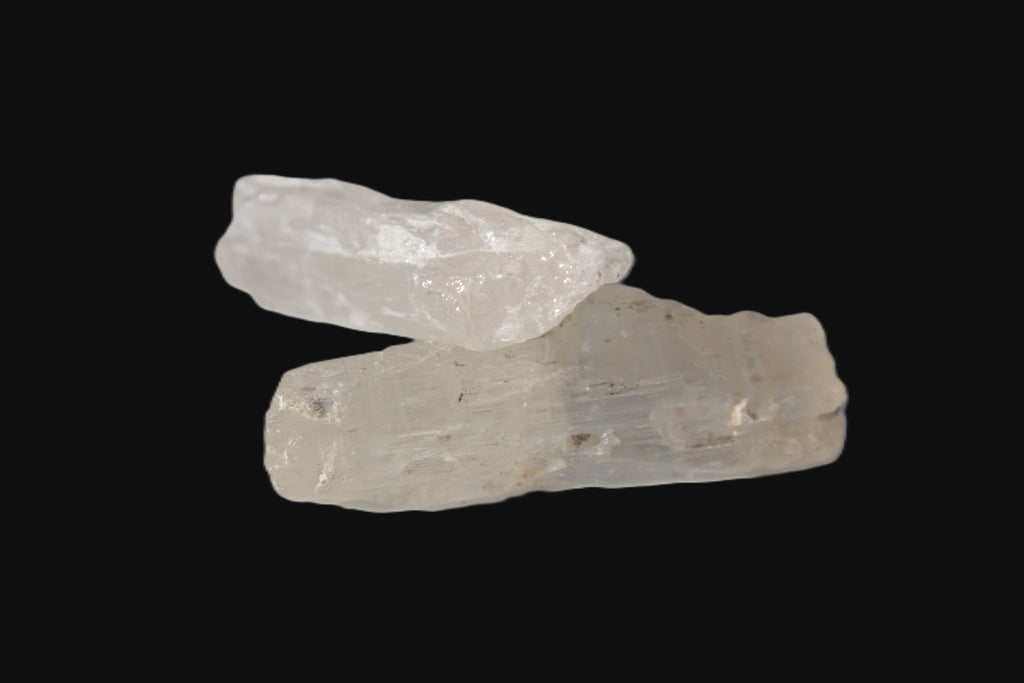 Clear Kunzite 2 crystals from Afghanistan 64.2ct 12.8g Rocks and Things