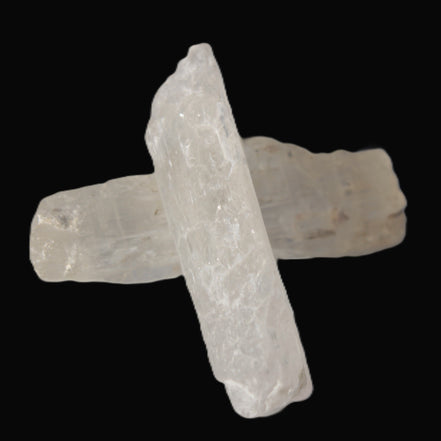 Clear Kunzite 2 crystals from Afghanistan 64.2ct 12.8g in sunshine - Rocks and Things Store