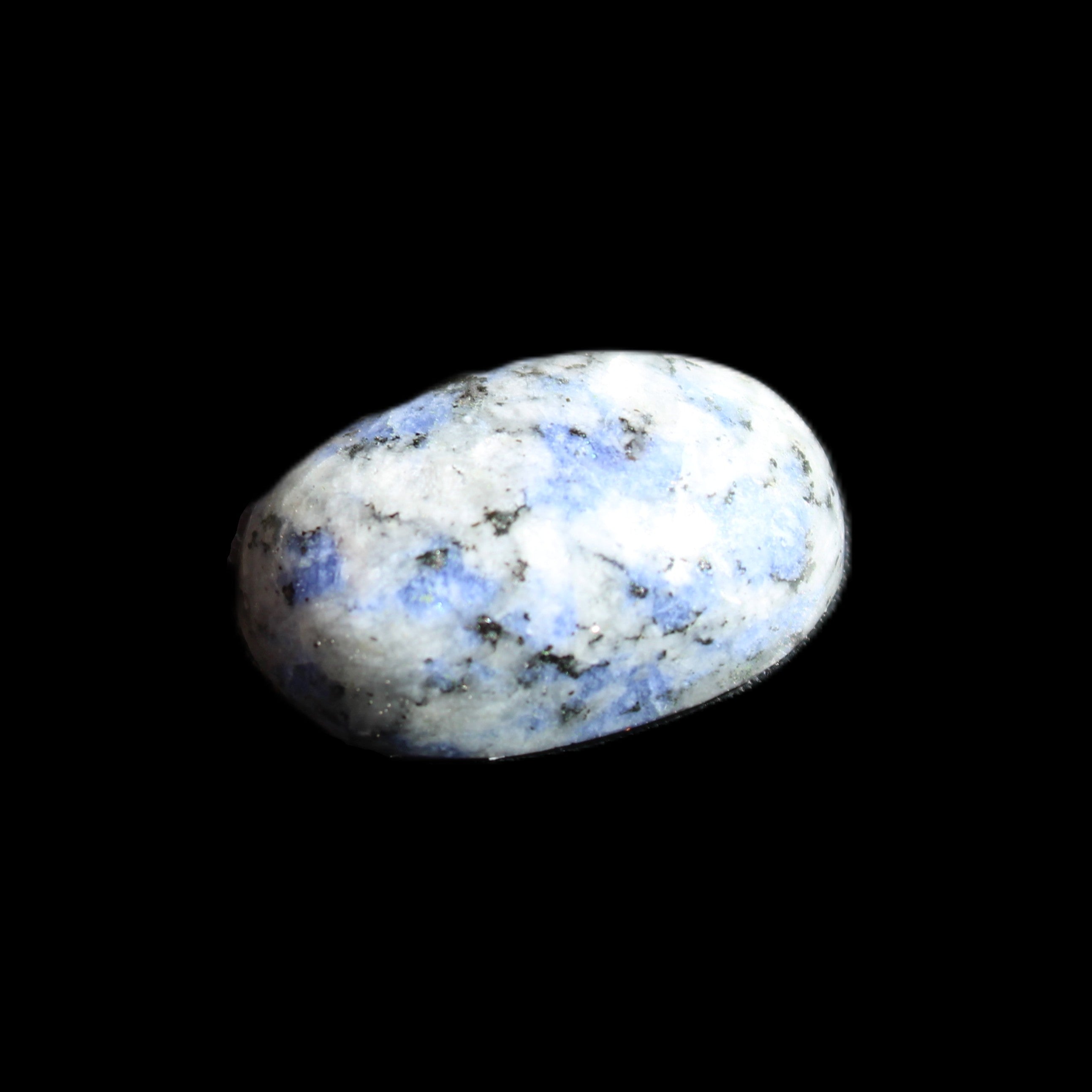 Sodalite polished cabochon 18-21mm  4-4.5g in sunlight - Rocks and Things Store