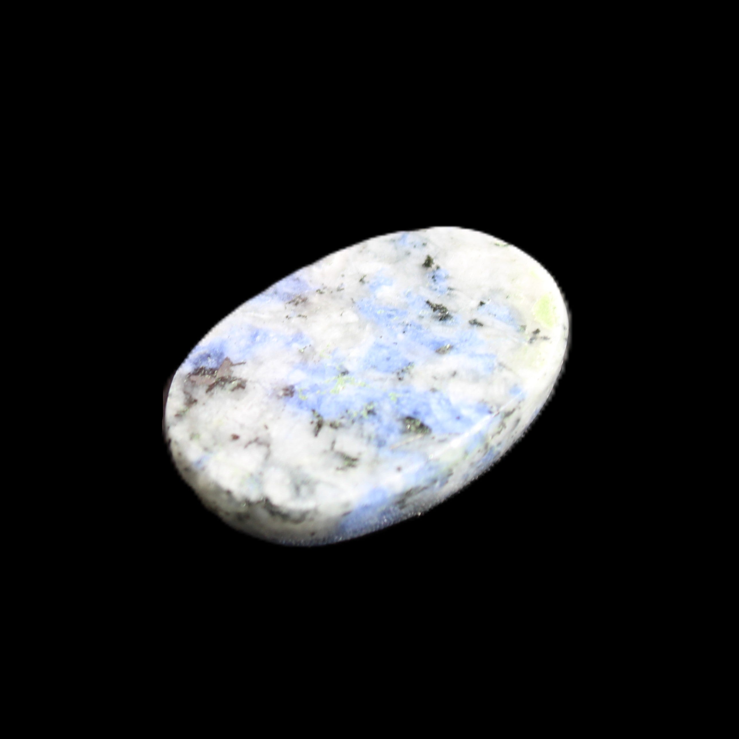 Sodalite polished cabochon 18-21mm  4-4.5g in sunlight - Rocks and Things Store