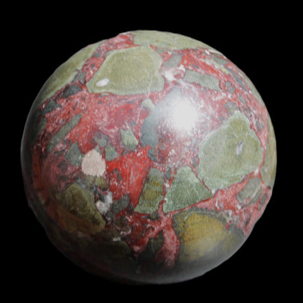 Dragons Blood Stone sphere 143mm 4620g in sunlight - Rocks and Things Store