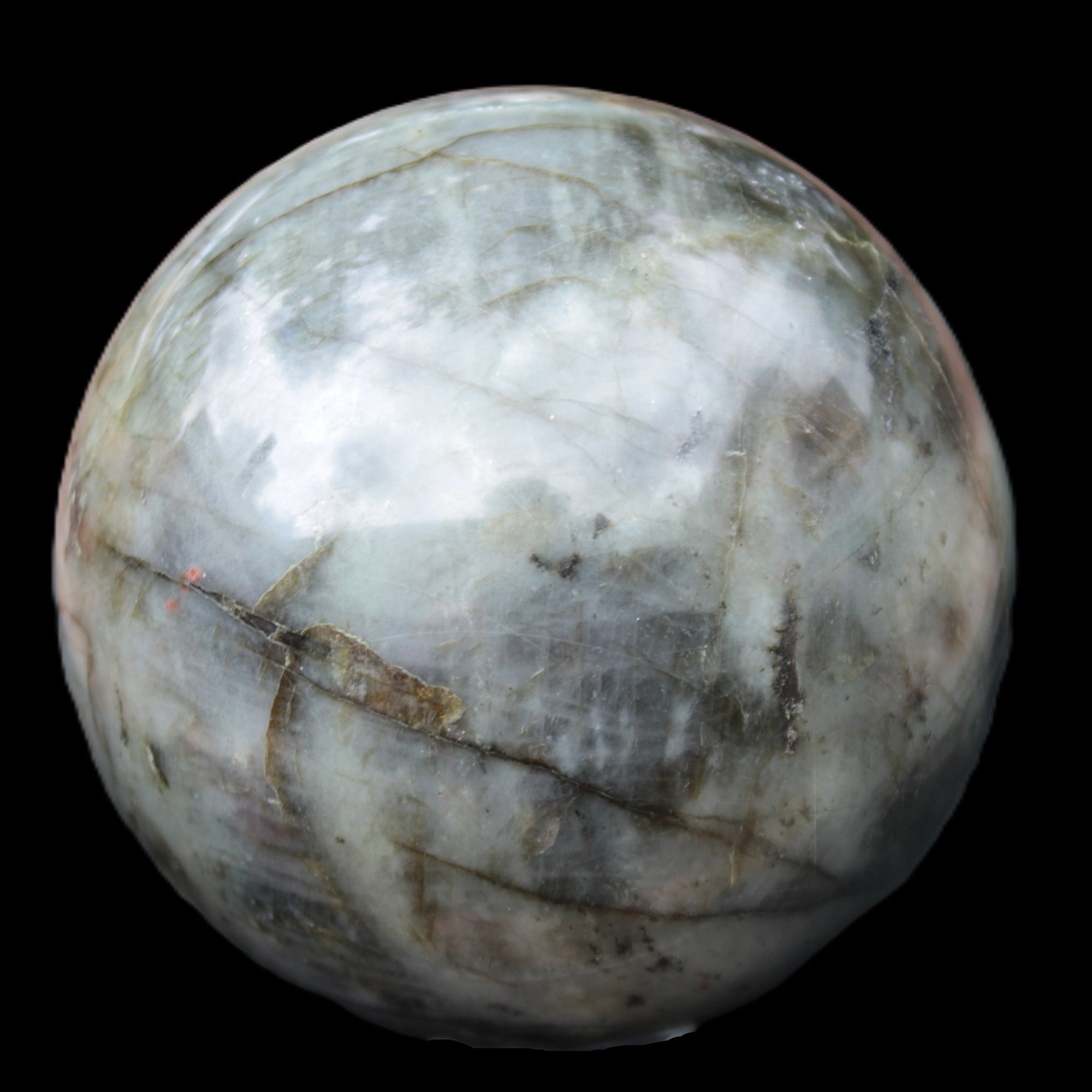 Labradorite sphere 105mm 1772g Rocks and Things Store
