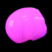 Mangano Calcite skull 28*45*35mm 81g in UV light - Rocks and Things Store