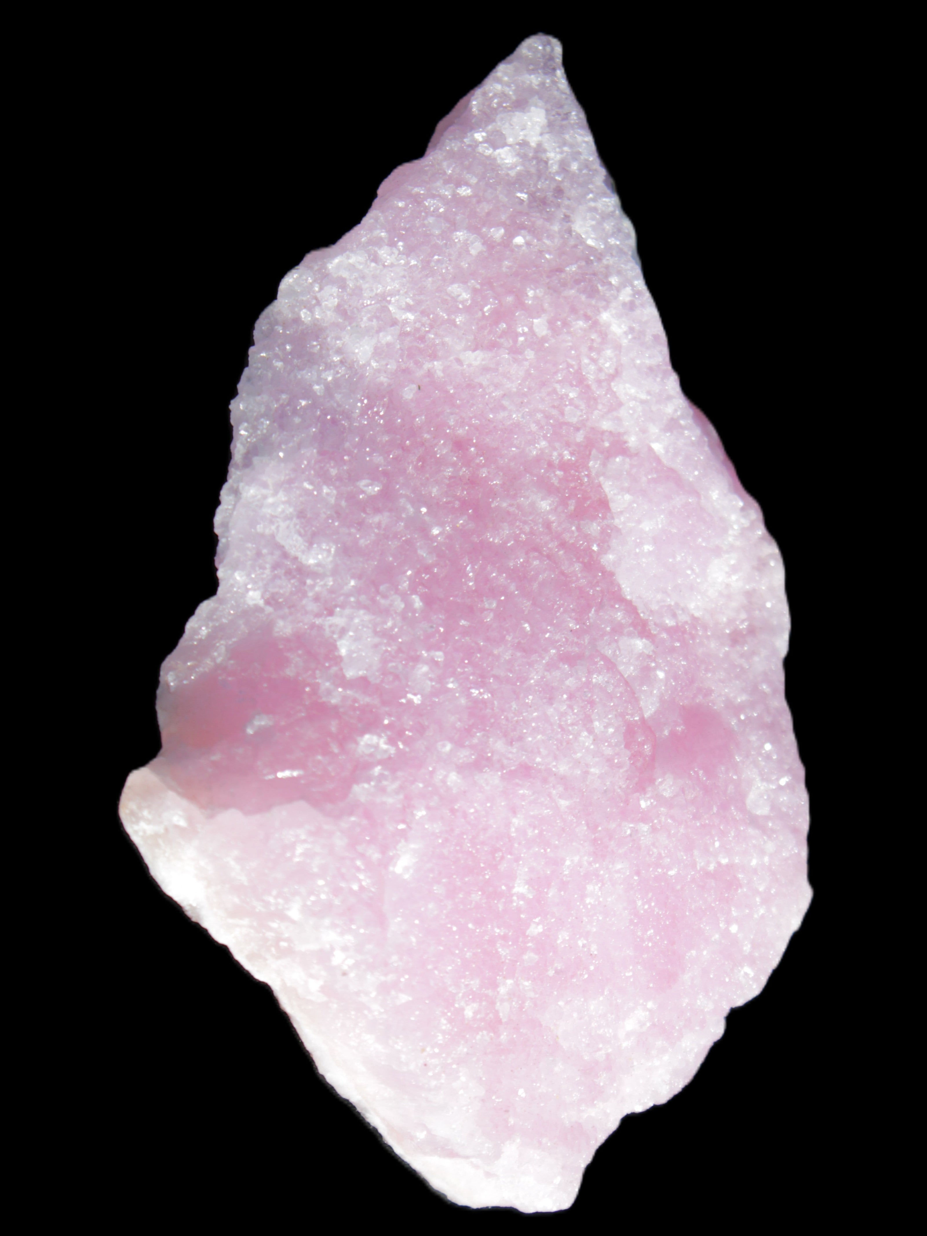Pink Aragonite specimen 98*12*67mm 129.5g in sunlight - Rocks and Things Store