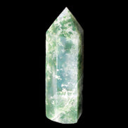 Moss Agate wand 64mm 44g in sunlight - Rocks and Things Store